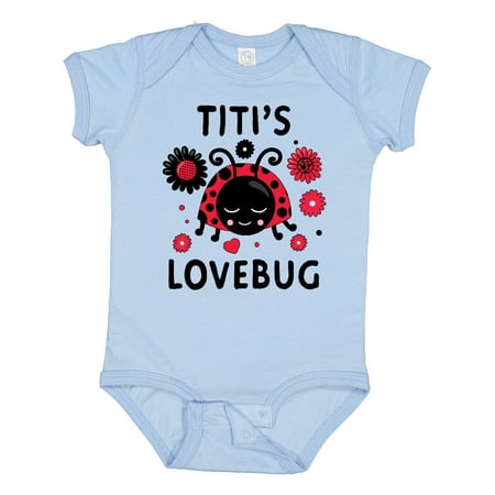 

Inktastic Valentine s Day Titi s Lovebug Gift Baby Boy or Baby Girl Bodysuit