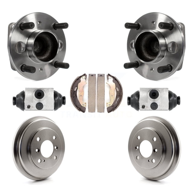 Transit Auto Rear Wheel Cylinders and Drum & Shoes Hub Bearing Assembly Kit for Car Ford Fiesta K7D-101434