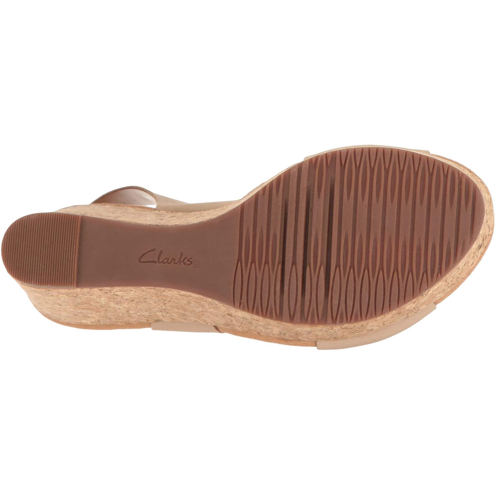 Clarks Women s Annadel Eirwyn Wedge Sandal Sand 12 W US Walmart