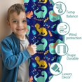 thumbnail image 3 of Blackout Kids Curtains,DarkBlue Cartoon Dinosaurs Pattern Childrens Insulated Curtains Set Of 2,Bedroom Essentials,Toddler Room Decor 52"x63", 3 of 5