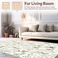 thumbnail image 2 of ODIKA 4'x6' Machine Washable Non-Slip Area Rug, Whimsical Forest Critter High Traffic Rug, Ivory, 156614, 2 of 7