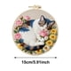 thumbnail image 3 of Kit completo de bordado en tela para principiantes con patrones, agujas, hilos, manualidades florales DIY, decoración del hogar, mindfulness, hobby, regalo, 3 of 6