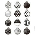 thumbnail image 2 of Danhjin 12PCS Christmas Balls, Christmas Decorations Shatterproof Wooden Ball Ornaments for Christmas Tree, Hanging Christmas Ball Ornaments for Home Holiday Party Decor, Christmas Decor, 2 of 3