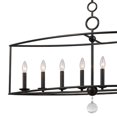 thumbnail image 6 of Cameron 8 Light English Bronze Linear Chandelier by Crystorama 9168-EB in Bronze Finish, 6 of 6