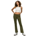 thumbnail image 4 of KHAKI & BLUE Women's Work Pants – Low Rise Flared Leg Bootcut Casual Trousers with Pockets, 4 of 6