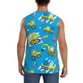thumbnail image 4 of Daiia Cute Car Cartoon Printed Men's Tank Tops,Casual Soft Sleeveless Gym Muscle Shirts Bodybuilding Tee-Small, 4 of 8