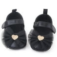thumbnail image 2 of FAOWME Baby Girl Shoes Comfortable Butterfly-knot Fashion First Walkers Kids Shoes Black 12~18 Months, 2 of 4