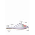 thumbnail image 2 of London Rag Shara Floral Embroidered Womens Mesh Mules, 2 of 10
