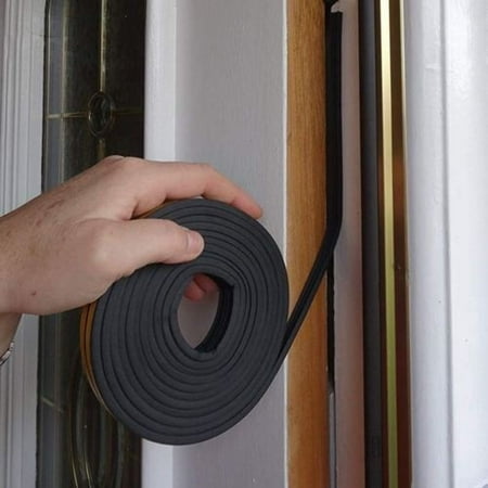 Draught Excluder Self Adhesive Rubber Door Window Seal Strip Roll Foam