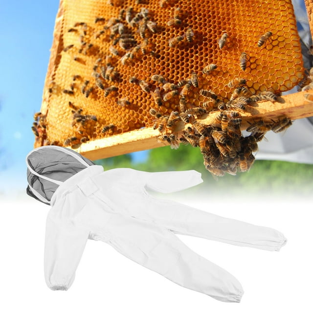LHCER Kids Beekeeping Suits, Jumpsuit Hooded Zippered For Apiculture Accessory