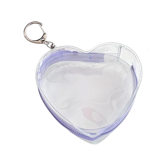 Clear Figure Display Bag with Keychain Doll Storage Bag Collectible Display Case