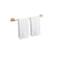 thumbnail image 4 of KOHLER Cursiva 24 in. Towel Bar in Vibrant Brushed Moderne Brass, 4 of 5