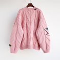 thumbnail image 2 of SWSMCLT Women's 2025 Cardigan Casual Cardigan Sweaters Comfy Home Cold Weather Cardigans Button Date Drop Shoulder Pink X-Small-Large, 2 of 5