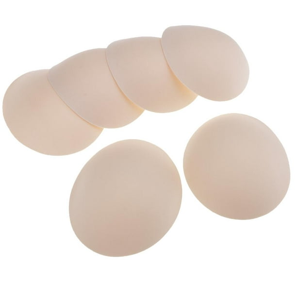 Pair of 3 Women Oval Bra Pads Inserts for Bra Tops Swimsuit 