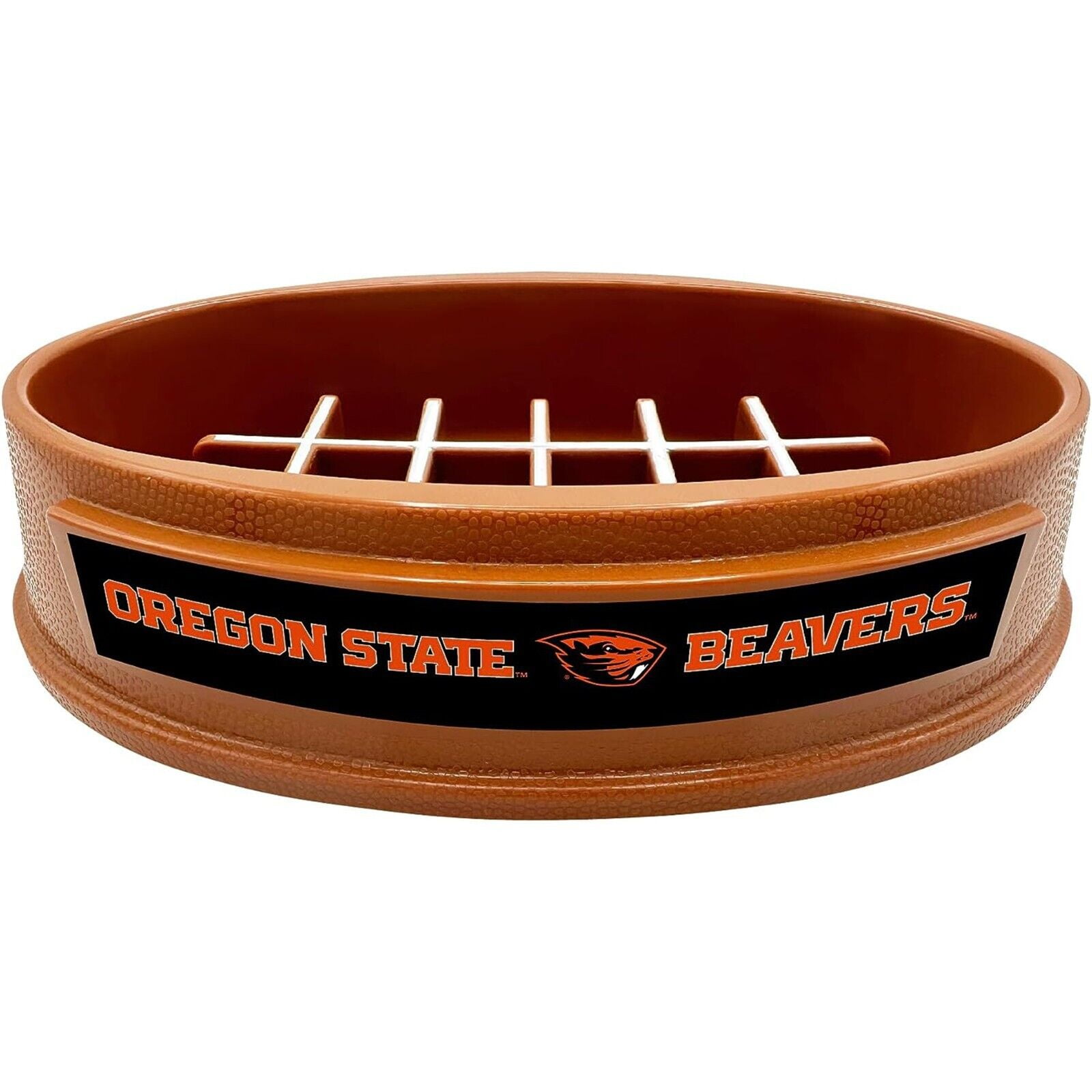 Pets First NCAA Oregon State Beavers Super-Bowl Slow Feeder Bowl for Dogs and Cats with Non-Slip Mat