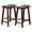 Walnut, variant on PJ Wood Classic Saddle-Seat 24In Kitchen Counter Stools, White, Set of 2