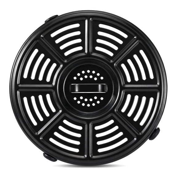 WZB Air Fryer Crisper Plate & Grill Pan, 1-Pack, Non-Stick, Black, for Ninja AF100-150 & FD401 OP300-500