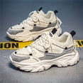 thumbnail image 5 of Summer Breathable Men's Shoes 2026 Men's Casual Ins Thick-Sole Shock-Absorbing Sneakers New Mesh Height-Increasing Vintage Dad Shoes Trendy for Teens Versatile Anti-Slip Anti-Odor Outdoor Travel, 5 of 9
