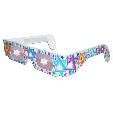 Star Light Star Bright Pack of 5 - Holographic Glasses: See a STAR of DAVID at Every Bright Point of Light, See a Star of David At Every Bright Point of Light By American Paper Optics ()