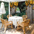 thumbnail image 3 of Summer Sunflower Outdoor Curtains for Patio, Country Style Floral Wood Grain Waterproof Outside Curtains Privacy Blackout Curtain for Porch Pergola Cabana, 2 Panel 54W x 84L Inch, 3 of 9