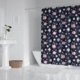 thumbnail image 2 of Pioneer Flower Floral Print Pattern Shower Curtain 72"x72", Bathroom Decorative Shower Curtain Set with 12 Hooks, Waterproof Washable, 2 of 6