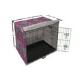 thumbnail image 6 of Floral Dog Crate Cover, Continuous Colorful Exotic Summer Aloha Flower Petals Retro Blossoming Pattern, Easy to Use Pet Kennel Cover Small Dogs Puppies Kittens, 7 Sizes, Grey Multicolor, by Ambesonne, 6 of 6
