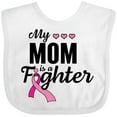 thumbnail image 3 of Inktastic Breast Cancer Awareness My Mom is a Fighter Boys or Girls Baby Bib, 3 of 4