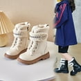 thumbnail image 7 of Gibobby Kids Cowgirl Boots for Girls Western Square Toe Girls Sparkle Boots Zipper Mid Calf Low Heel Horse Riding for Toddler Little Big Kids,Beige,10-10.5 Y, 7 of 7