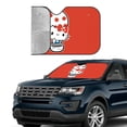 thumbnail image 4 of Windshield Sun Shade Foldable Car Front Window Sunshade For Car Suv Trucks Vans - Best Heat Shield Blocker Visor Cover Blocks Uv Rays And Keeps Your Vehicle Cool-Small, 4 of 5