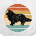 thumbnail image 4 of Inktastic Sheltie Dog Gift Retro Boys or Girls Baby Bib, 4 of 4