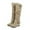 Beige, variant on Tejiojio Fall Clearance Round Toe Fashion Women's Boots Casual Belt Buckle Low Heel Flat Boots