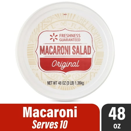 Freshness Guaranteed Original Ready-to-Serve Macaroni Salad Picnic Tub, 48 oz Tub (Refrigerated)