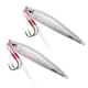 thumbnail image 4 of Señuelo de pesca de mar de Metal, placa de hierro Jigging de lanzamiento largo, cebo Artificial duro, 2 uds., 4 of 8