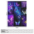 thumbnail image 4 of HENGT Butterfly Blanket Soft Cozy Butterfly Anima Throw Blanket for Women Girls Plush Warm Fluffy Butterfly Stuff Decor Lightweight Flannel Gifts Blankets for Kids Adults, 4 of 6