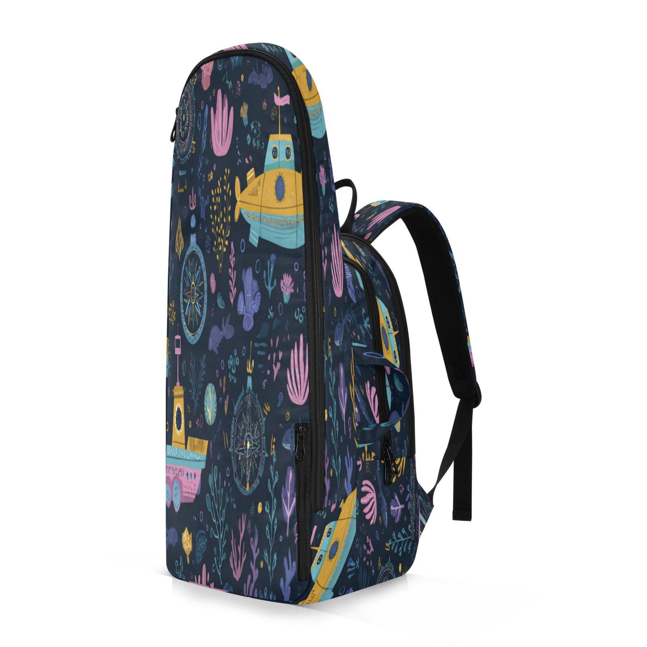 2 Racquet Holder Tennis Backpack Tennis Racket Covers Gym Bags Interesting Underwater Paradise