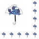 thumbnail image 3 of Guardurnaity Broches Paraguas Joyas Divertido Verano Estilo Agua Océano Olas Esmalte Solapa Pins Insignia Artesanía para Ropa Paraguas Sombrilla 10Conjunto, 3 of 6