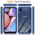 thumbnail image 1 of Samsung Galaxy A20S Case, Transparent Drop Proof Phone Cover (Blue), 1 of 2