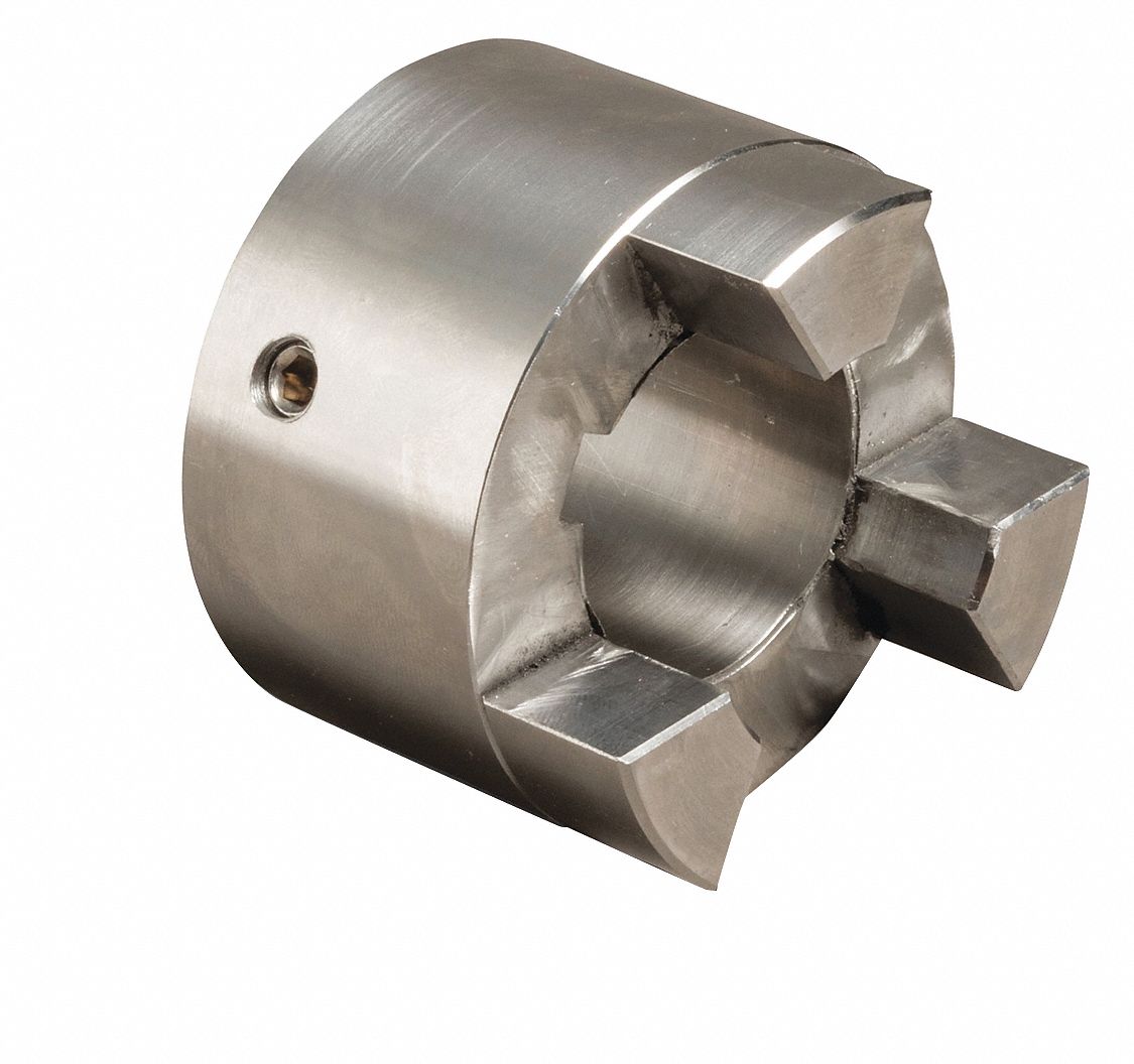 SS095 Size 3/4" Stainless Steel Jaw Coupling Hub, Keyway Size 3/16" x