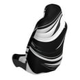 thumbnail image 2 of Wukai Abstract Black White Swirls Full Set Car Seat Covers with Soft Padding Universal Auto Front Seats Protector and Cushion Mat, 2 of 5