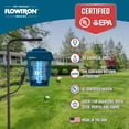 thumbnail image 3 of Flowtron Electric Bug Zapper, 1/2 Acre Outdoor Insect Killer, 15W UV, 5600V Shock Grid (Blue), 3 of 5