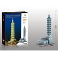 thumbnail image 2 of Taipei 101 World Financial Center Micro Mini Diamond Block Model Building Set 2542 Pcs, 2 of 2