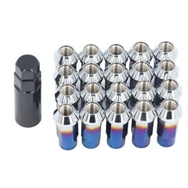 20 Pcs Écrous de Roue 14X1.5 - Écrou de Roue 19mm 1.38 Pouce de Hauteur 3/4 Pouce Hex Chrome, pour Chevy Silverado 1500 1999-2021