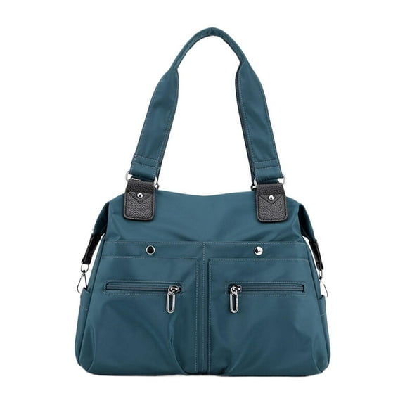 Otqutp Fashion Travel Handbag Lightweight Nylon Cloth Bag Shoulder Bag Fashion Versatile Multiple Pockets Bag Shoulder Bag for Women Men(Blue,One Size)