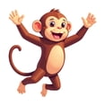 thumbnail image 4 of cartoon Monkey Stickers Stickers, Waterproof Monkey Stickers Sticker for Water Bottle Laptop Phone Cases Planner Skateboard Luggage Helmet Party Favor Decor, Ideal for Adults Teens Teacher Rewards, 4 of 9