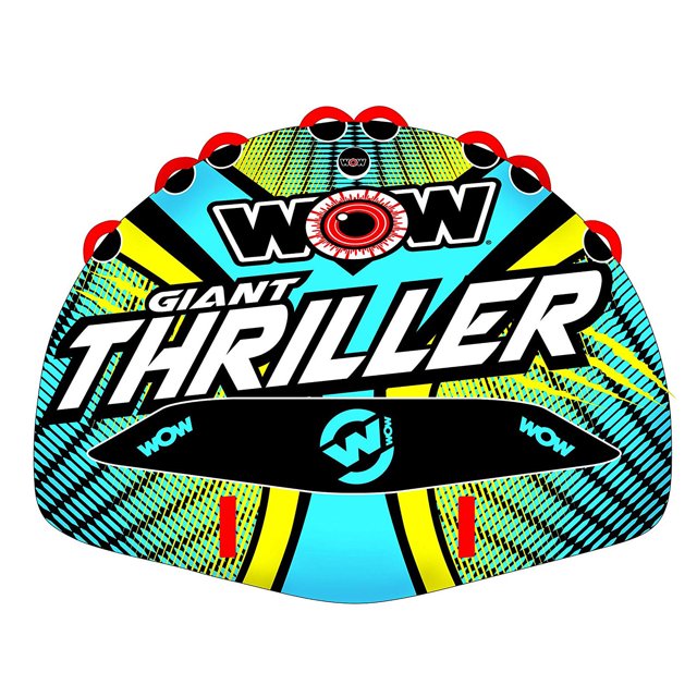 WOW Watersports Giant Thriller Inflatable 4-Person Towable Boating Deck Tube
