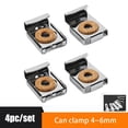 thumbnail image 4 of Goodhd 4pcs Chrome Mirror Wall Hanging Fixing Kit Frameless Clips Mounting Hanger Clamp, 4 of 4