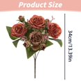 thumbnail image 3 of Vintage Artificial Peonies Silk Flowers and Hydrangeas for Wedding Bridal Home Décor – Beautiful Floral Centerpiece Arrangement Decoration, Dining Table Centerpieces Party Decor(Pink1,13.4x8"), 3 of 9