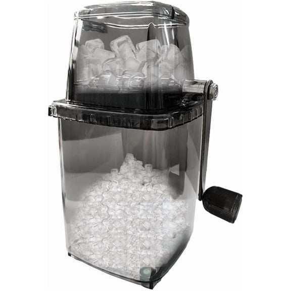 Iceberg Ice Crusher with Stainless Steel Blades and Suction Base, Manual Hand Crank Ice Breaker for Creating Drinks, BPA Free Portable Ice Crusher for Ice Platters, Coctails, and Much More