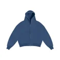 thumbnail image 2 of Sudadera de forro polar de color liso para hombre y mujer, pantalones de chándal de dos piezas estilo hip hop góticos Y2K, estilo americano, 2 of 5