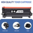 thumbnail image 4 of TN730 Toner Cartridge ZXTZX Compatibles for Brother TN-730 Compatibles for HL-L2370DW MFC-L2750DW Series Printers 6 Pack Black, 4 of 6